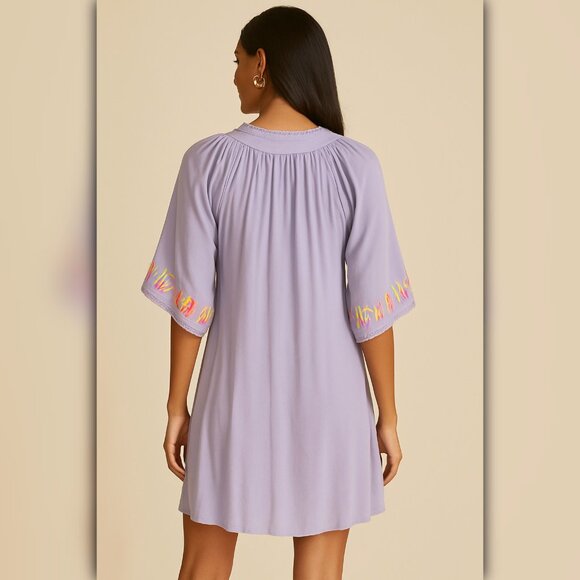 A392 ✽ Neon Embroidered Tunic - Picture 2 of 4